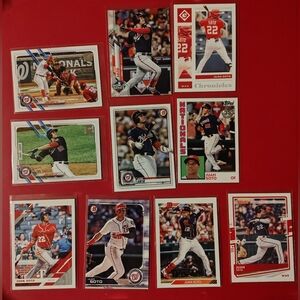 Juan Soto 10 Card Washington Nationals Baseball Card Lot
